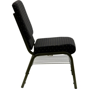 HERCULES-Series-18.5W-Church-Chair-in-Black-Dot-Patterned-Fabric-with-Book-Rack-Gold-Vein-Frame-by-Flash-Furniture-2