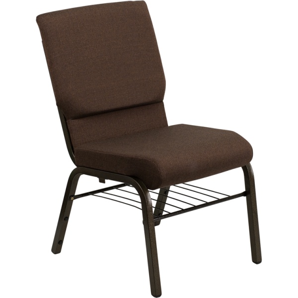 HERCULES-Series-18.5W-Church-Chair-in-Brown-Fabric-with-Book-Rack-Gold-Vein-Frame-by-Flash-Furniture