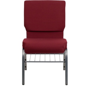 HERCULES-Series-18.5W-Church-Chair-in-Burgundy-Fabric-with-Book-Rack-Silver-Vein-Frame-by-Flash-Furniture-3