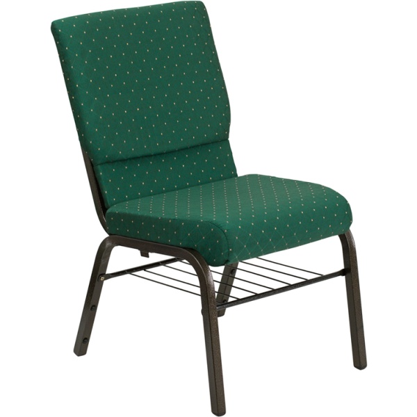 HERCULES-Series-18.5W-Church-Chair-in-Green-Patterned-Fabric-with-Book-Rack-Gold-Vein-Frame-by-Flash-Furniture