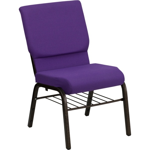 HERCULES-Series-18.5W-Church-Chair-in-Purple-Fabric-with-Book-Rack-Gold-Vein-Frame-by-Flash-Furniture