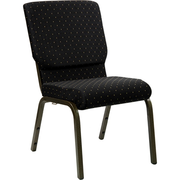 HERCULES-Series-18.5W-Stacking-Church-Chair-in-Black-Dot-Patterned-Fabric-Gold-Vein-Frame-by-Flash-Furniture