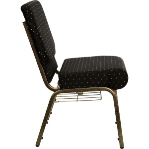 HERCULES-Series-21W-Church-Chair-in-Black-Dot-Patterned-Fabric-with-Cup-Book-Rack-Gold-Vein-Frame-by-Flash-Furniture-2