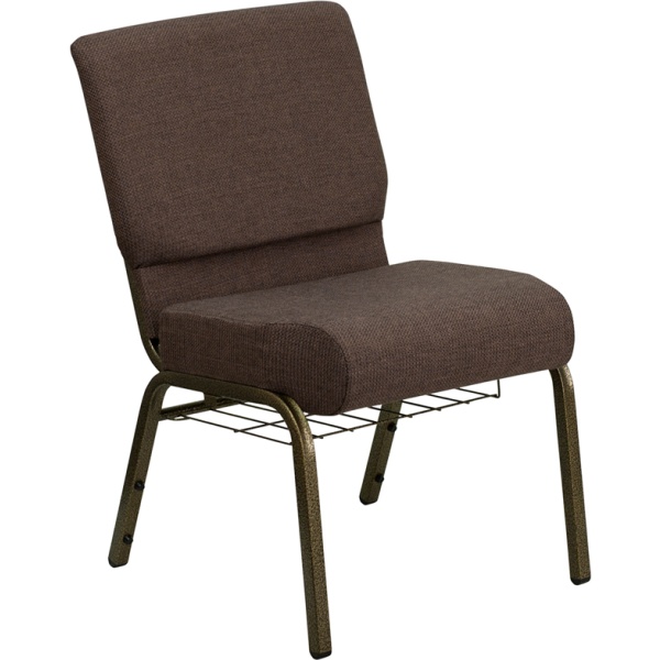 HERCULES-Series-21W-Church-Chair-in-Brown-Fabric-with-Cup-Book-Rack-Gold-Vein-Frame-by-Flash-Furniture