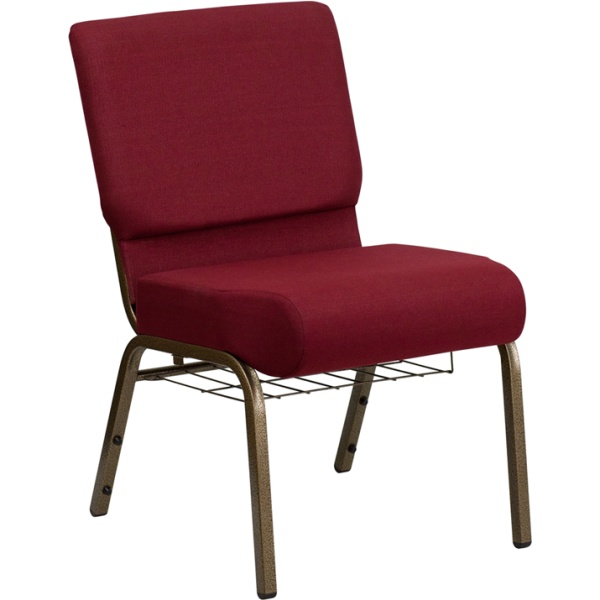 HERCULES-Series-21W-Church-Chair-in-Burgundy-Fabric-with-Cup-Book-Rack-Gold-Vein-Frame-by-Flash-Furniture