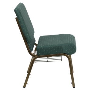 HERCULES-Series-21W-Church-Chair-in-Hunter-Green-Dot-Patterned-Fabric-with-Book-Rack-Gold-Vein-Frame-by-Flash-Furniture-2