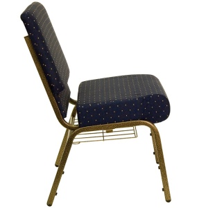 HERCULES-Series-21W-Church-Chair-in-Navy-Blue-Dot-Patterned-Fabric-with-Book-Rack-Gold-Vein-Frame-by-Flash-Furniture-2