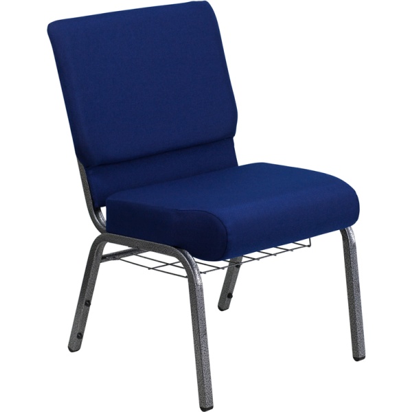 HERCULES-Series-21W-Church-Chair-in-Navy-Blue-Fabric-with-Cup-Book-Rack-Silver-Vein-Frame-by-Flash-Furniture