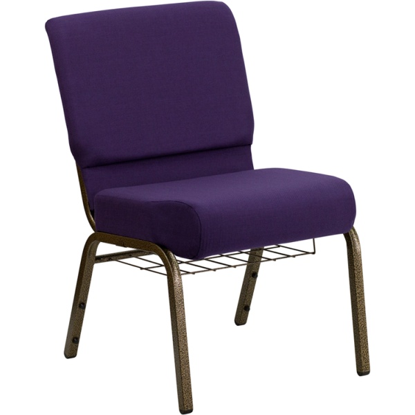 HERCULES-Series-21W-Church-Chair-in-Royal-Purple-Fabric-with-Cup-Book-Rack-Gold-Vein-Frame-by-Flash-Furniture