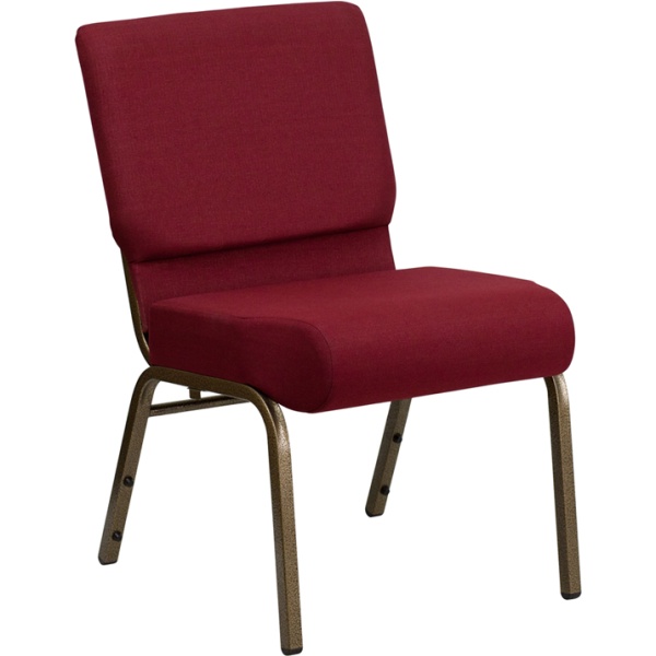 HERCULES-Series-21W-Stacking-Church-Chair-in-Burgundy-Fabric-Gold-Vein-Frame-by-Flash-Furniture