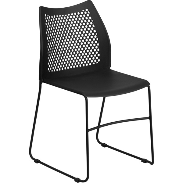 HERCULES-Series-661-lb.-Capacity-Black-Sled-Base-Stack-Chair-with-Air-Vent-Back-by-Flash-Furniture