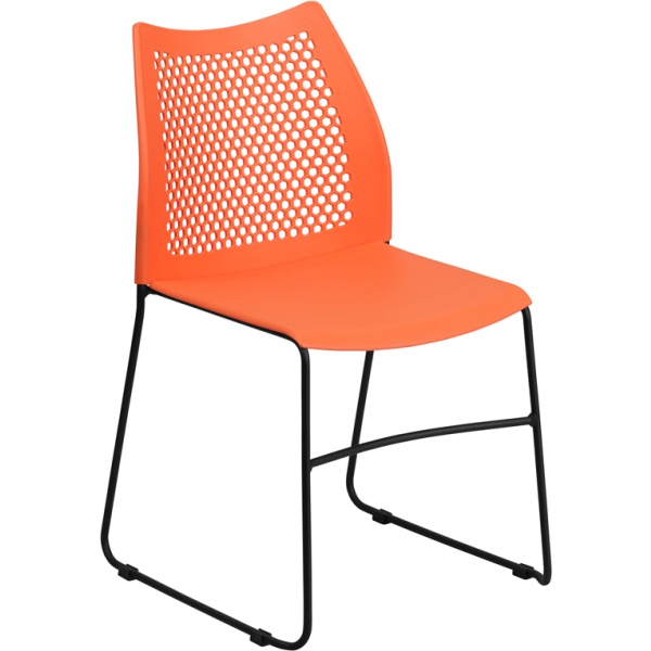 HERCULES-Series-661-lb.-Capacity-Orange-Sled-Base-Stack-Chair-with-Air-Vent-Back-by-Flash-Furniture