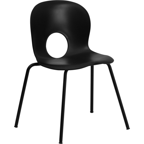 HERCULES-Series-770-lb.-Capacity-Designer-Black-Plastic-Stack-Chair-with-Black-Frame-by-Flash-Furniture