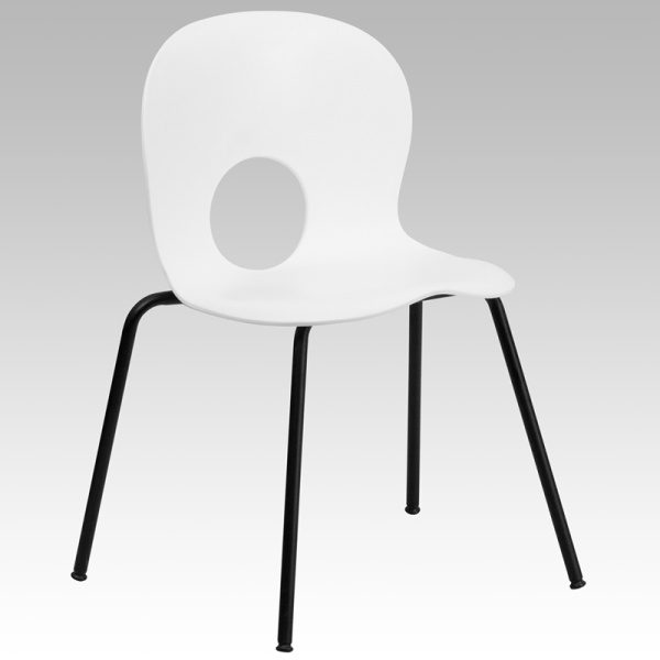 HERCULES-Series-770-lb.-Capacity-Designer-White-Plastic-Stack-Chair-with-Black-Frame-by-Flash-Furniture