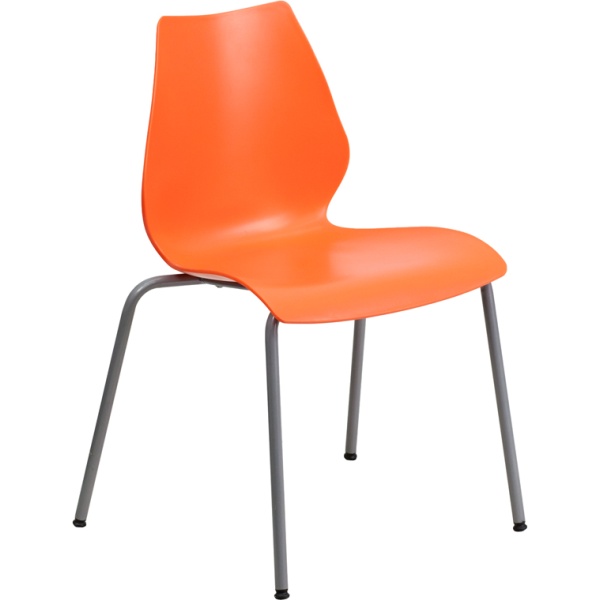 HERCULES-Series-770-lb.-Capacity-Orange-Stack-Chair-with-Lumbar-Support-and-Silver-Frame-by-Flash-Furniture