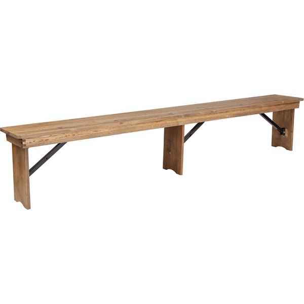 HERCULES-Series-8-x-12-Antique-Rustic-Solid-Pine-Folding-Farm-Bench-with-3-Legs-by-Flash-Furniture