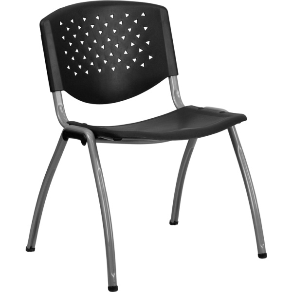 HERCULES-Series-880-lb.-Capacity-Black-Plastic-Stack-Chair-with-Titanium-Frame-by-Flash-Furniture