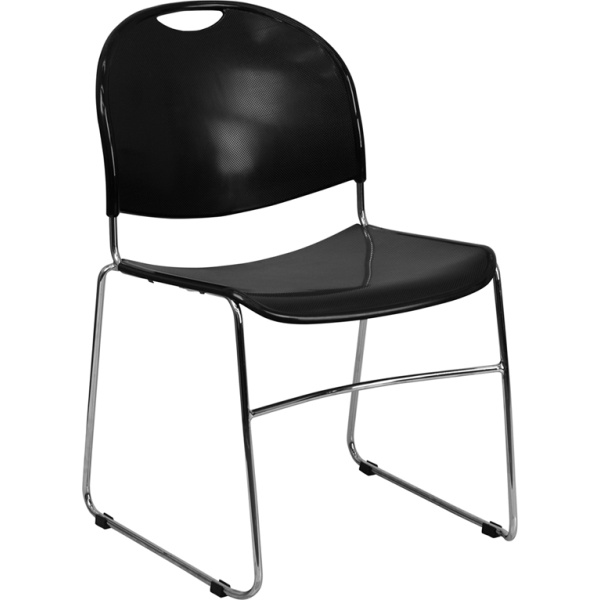 HERCULES-Series-880-lb.-Capacity-Black-Ultra-Compact-Stack-Chair-with-Chrome-Frame-by-Flash-Furniture