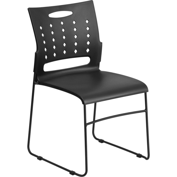 HERCULES-Series-881-lb.-Capacity-Black-Sled-Base-Stack-Chair-with-Air-Vent-Back-by-Flash-Furniture