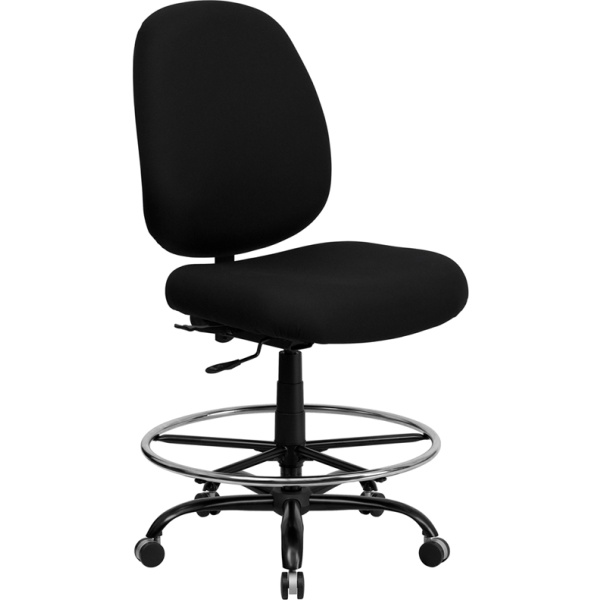 HERCULES-Series-Big-Tall-400-lb.-Rated-Black-Fabric-Drafting-Chair-by-Flash-Furniture