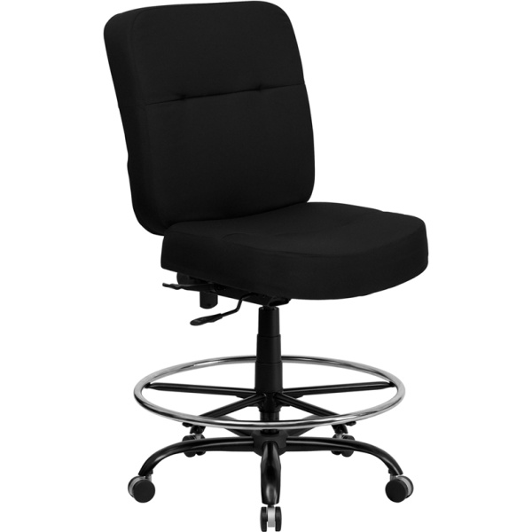 HERCULES-Series-Big-Tall-400-lb.-Rated-Black-Fabric-Drafting-Chair-by-Flash-Furniture