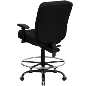 HERCULES-Series-Big-Tall-400-lb.-Rated-Black-Fabric-Drafting-Chair-with-Adjustable-Arms-by-Flash-Furniture-2