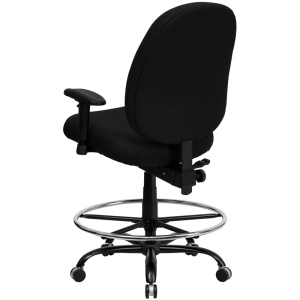 HERCULES-Series-Big-Tall-400-lb.-Rated-Black-Fabric-Drafting-Chair-with-Adjustable-Arms-by-Flash-Furniture-2