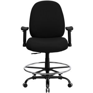 HERCULES-Series-Big-Tall-400-lb.-Rated-Black-Fabric-Drafting-Chair-with-Adjustable-Arms-by-Flash-Furniture-3