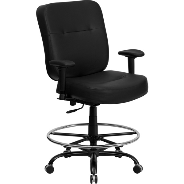 HERCULES-Series-Big-Tall-400-lb.-Rated-Black-Leather-Drafting-Chair-with-Adjustable-Arms-by-Flash-Furniture