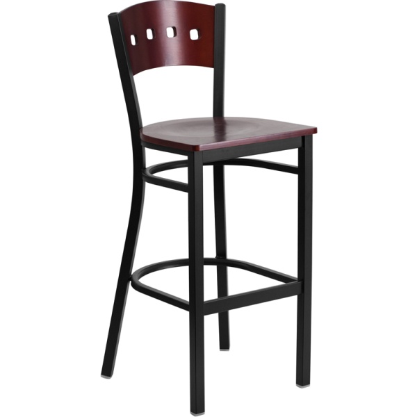 HERCULES-Series-Black-4-Square-Back-Metal-Restaurant-Barstool-Mahogany-Wood-Back-Seat-by-Flash-Furniture