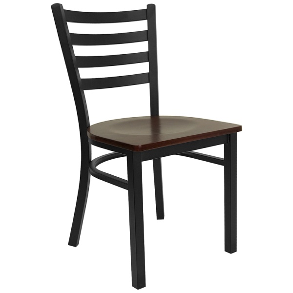 HERCULES-Series-Black-Ladder-Back-Metal-Restaurant-Chair-Mahogany-Wood-Seat-by-Flash-Furniture