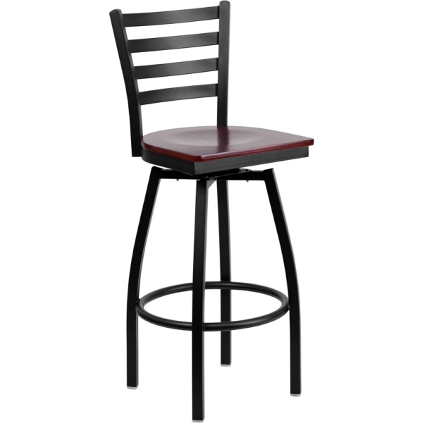 HERCULES-Series-Black-Ladder-Back-Swivel-Metal-Barstool-Mahogany-Wood-Seat-by-Flash-Furniture