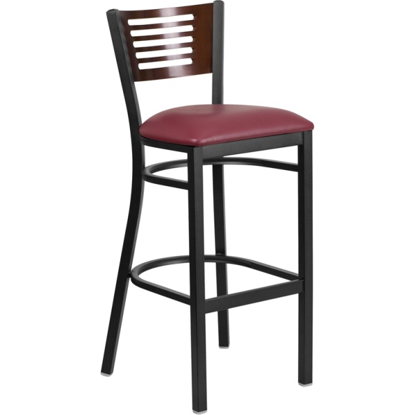 HERCULES-Series-Black-Slat-Back-Metal-Restaurant-Barstool-Walnut-Wood-Back-Burgundy-Vinyl-Seat-by-Flash-Furniture