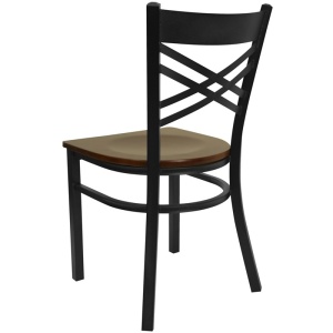 HERCULES-Series-Black-X-Back-Metal-Restaurant-Chair-Mahogany-Wood-Seat-by-Flash-Furniture-3