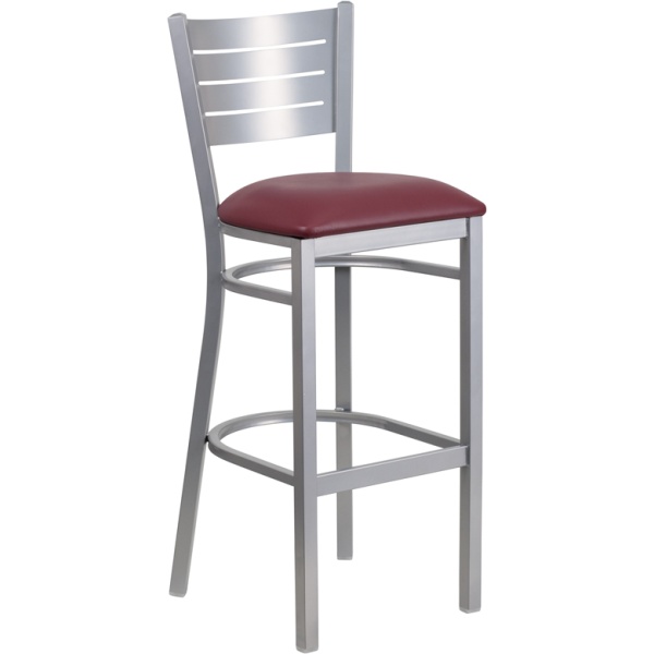 HERCULES-Series-Silver-Slat-Back-Metal-Restaurant-Barstool-Burgundy-Vinyl-Seat-by-Flash-Furniture