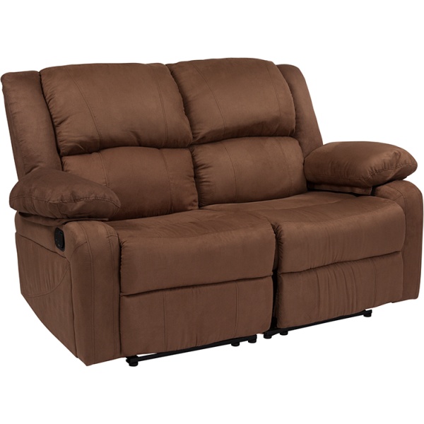 Harmony-Series-Chocolate-Brown-Microfiber-Loveseat-with-Two-Built-In-Recliners-by-Flash-Furniture