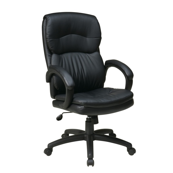 High-Back-Black-Bonded-Leather-Executive-Chair-with-Padded-Arms-by-Work-Smart-Office-Star