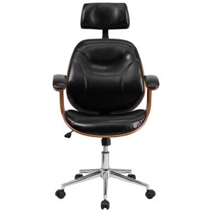 High-Back-Black-Leather-Executive-Wood-Swivel-Chair-with-Arms-by-Flash-Furniture-3