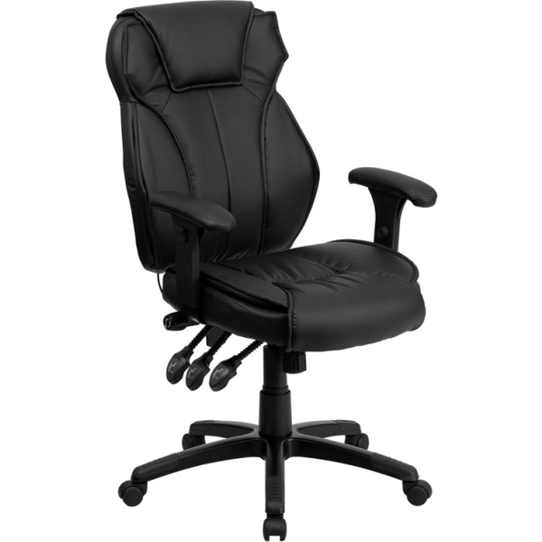 High-Back-Black-Leather-Multifunction-Executive-Swivel-Chair-with-Lumbar-Support-Knob-with-Arms-by-Flash-Furniture