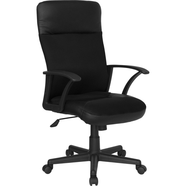 High-Back-Black-Leather-and-Mesh-Executive-Swivel-Chair-with-Arms-by-Flash-Furniture