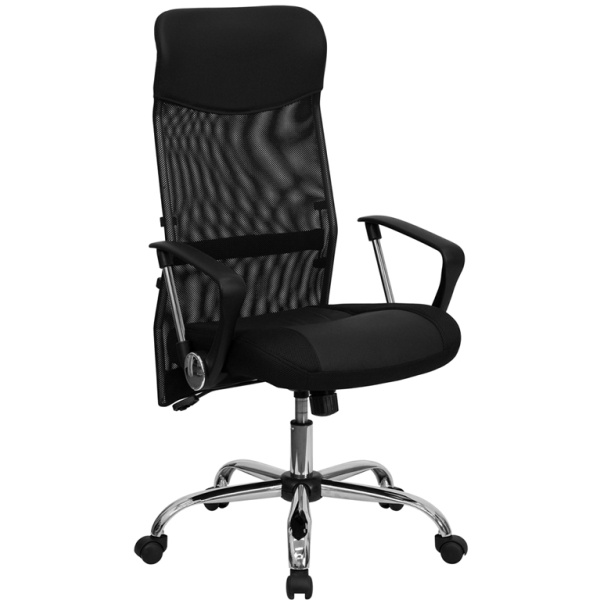 High-Back-Black-Leather-and-Mesh-Swivel-Task-Chair-with-Arms-by-Flash-Furniture