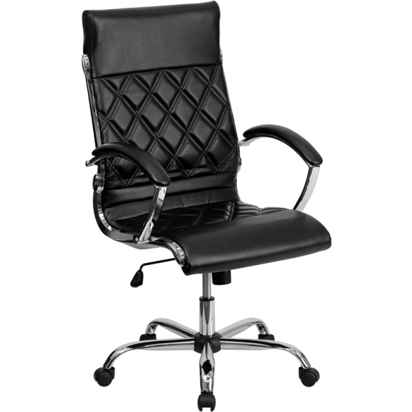 High-Back-Designer-Black-Leather-Executive-Swivel-Chair-with-Chrome-Base-and-Arms-by-Flash-Furniture