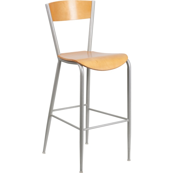 Invincible-Series-Silver-Metal-Restaurant-Barstool-Natural-Wood-Back-Seat-by-Flash-Furniture