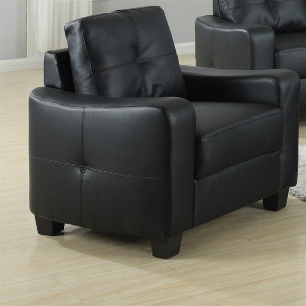 Jasmine-Chair-with-Black-Bonded-Leather-Upholstery-by-Coaster-Fine-Furniture