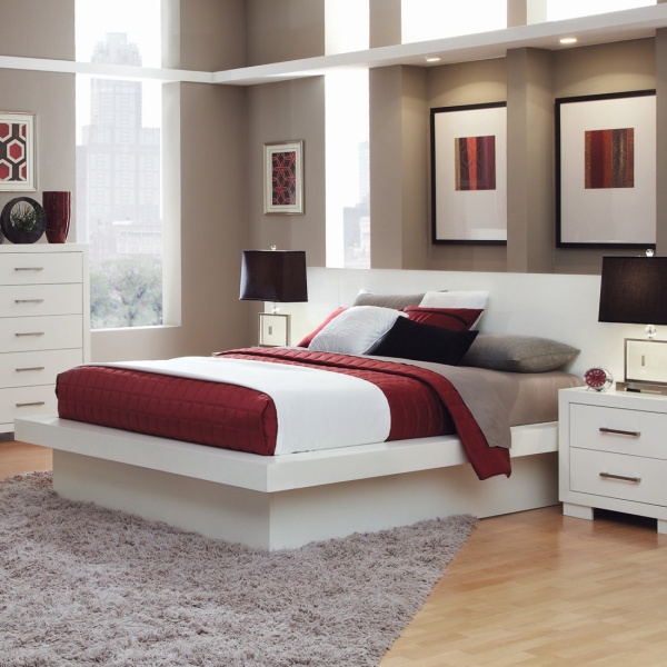 Jessica-Platform-Bed-Queen-with-White-Finish-by-Coaster-Fine-Furniture