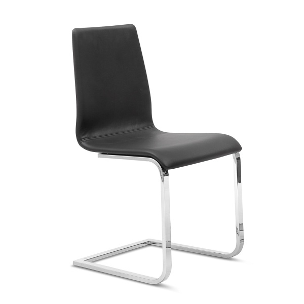 Jude-Dining-Chair-with-Black-PVCPolyester-Blend-Upholstery-by-Domitalia