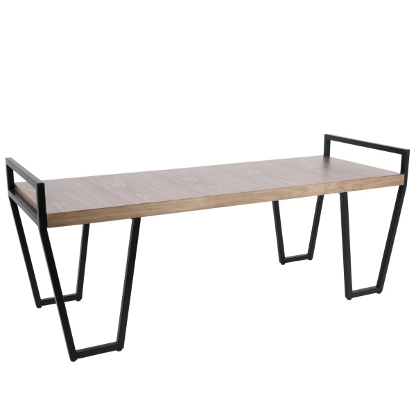 Julien-Industrial-Bench-in-Black-and-Walnut-by-LumiSource