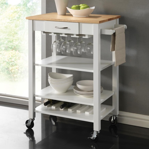 Kitchen-Cart-with-NaturalWhite-Finish-by-Coaster-Fine-Furniture