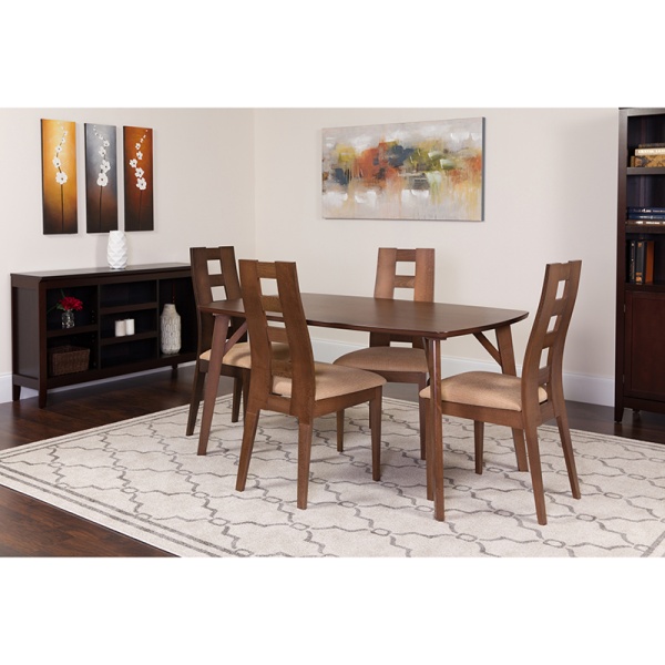 LaSalle-5-Piece-Walnut-Wood-Dining-Table-Set-with-Window-Pane-Back-Wood-Dining-Chairs-Padded-Seats-by-Flash-Furniture