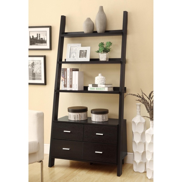 Ladder-Bookcase-with-Drawers-by-Coaster-Fine-Furniture